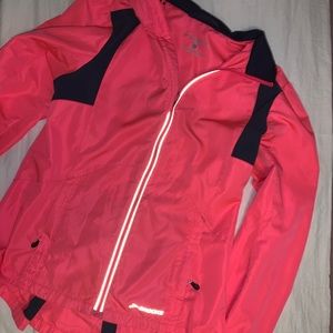 Brooks hot pink windbreaker